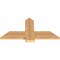 Ekena Millwork Eugene Smooth Timber Gable Bracket, Western Red Cedar, 36"W x 18"H x 1 1/2"D x 5 1/2"F, 12/12 Pitch GBW036X18X0206EUG00SWR - alternate 4